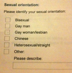 identify sexual orientation
